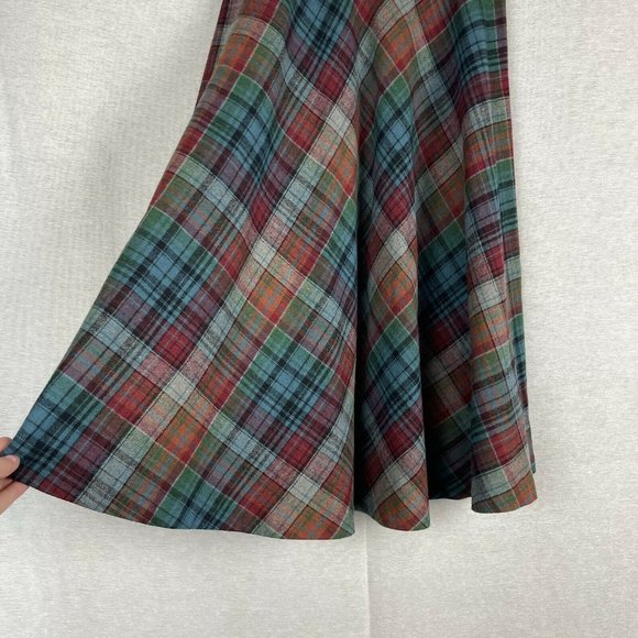 Jc Penney Fashions Vintage Wool Blend Plaid Midi - Picture 3 of 11